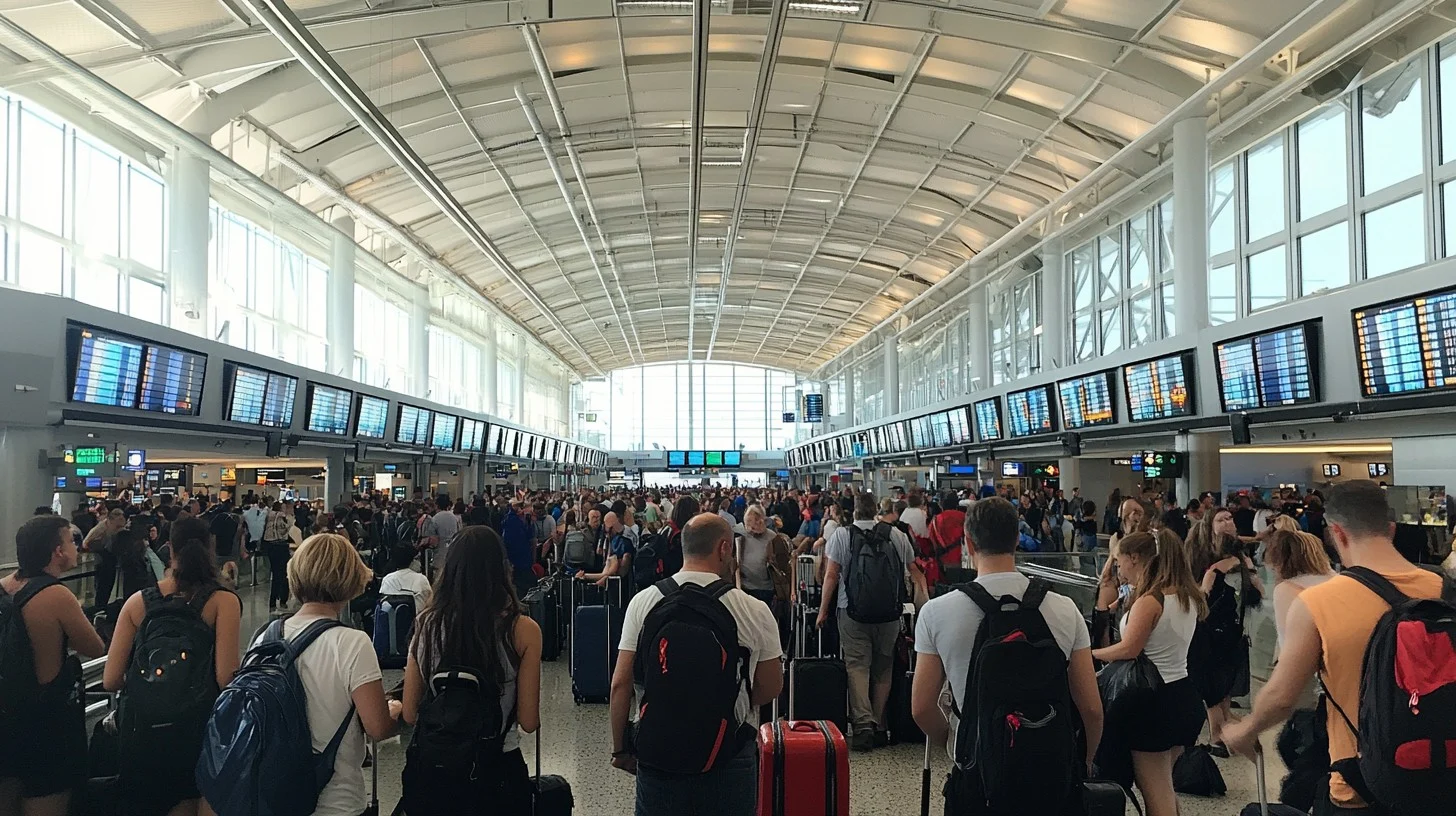 Busy Airport Terminal